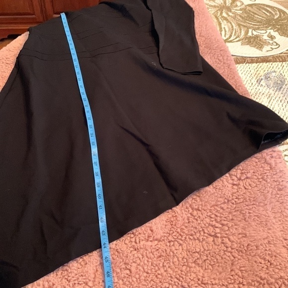 NWT Staci Snider Black Asymmetrical Hem Dress with Stretch! Keyhole Back/A-line! - Picture 8 of 9